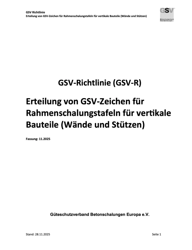 GSV Richtlinie